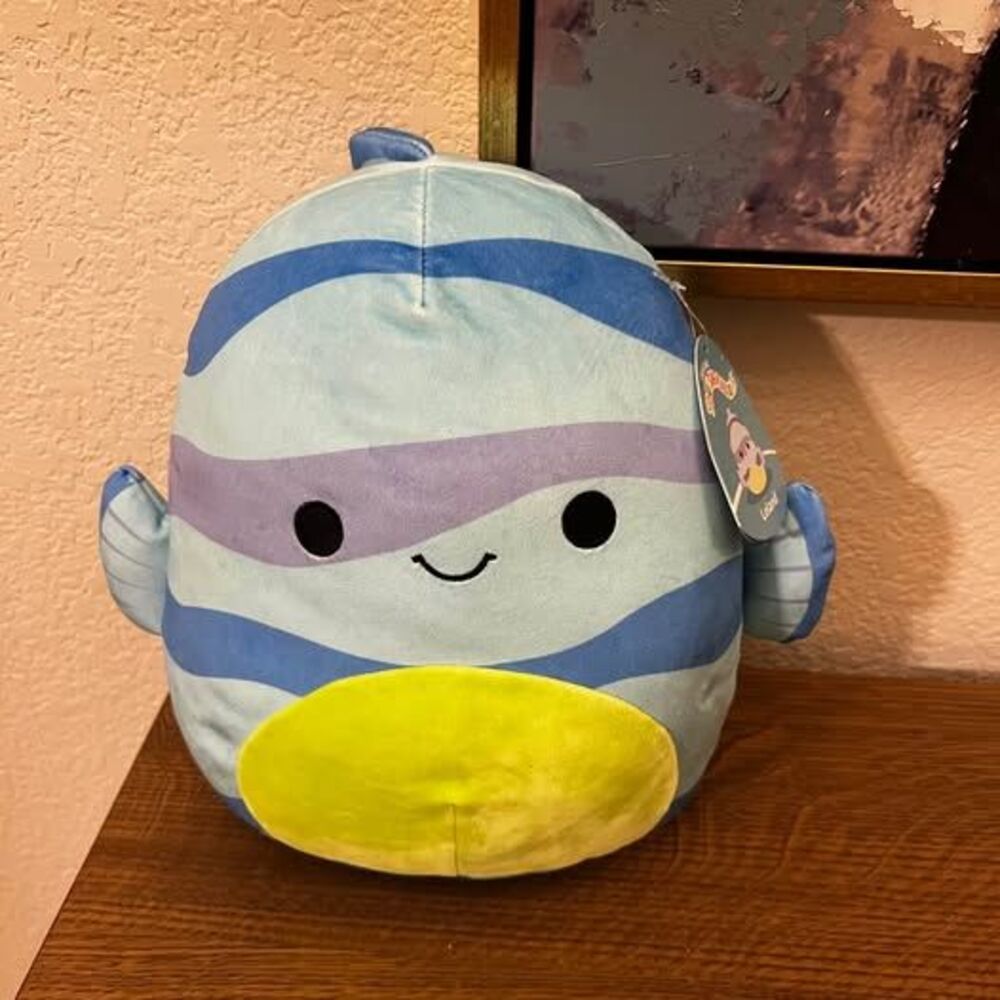 Squishmallows Leland the Blue Striped Fish plush